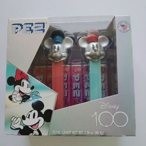 Special edition 100th anniversary Disney Pez dispensers Mickey and Minnie mouse